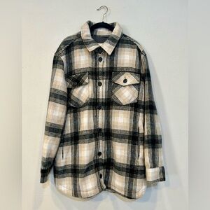 Thread & Supply Plaid Shacket - Size Large